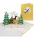 Christmas Card  with Deers