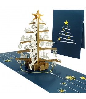 Weihnachtskarte mit Tannenbaum