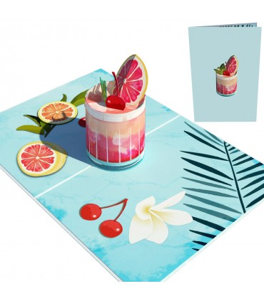 Cocktail pop up card