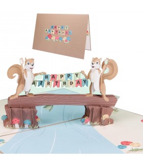 Zwei Igel Pop Up Karte