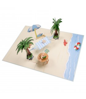 Hammock and Palm Tree Pop Up Card