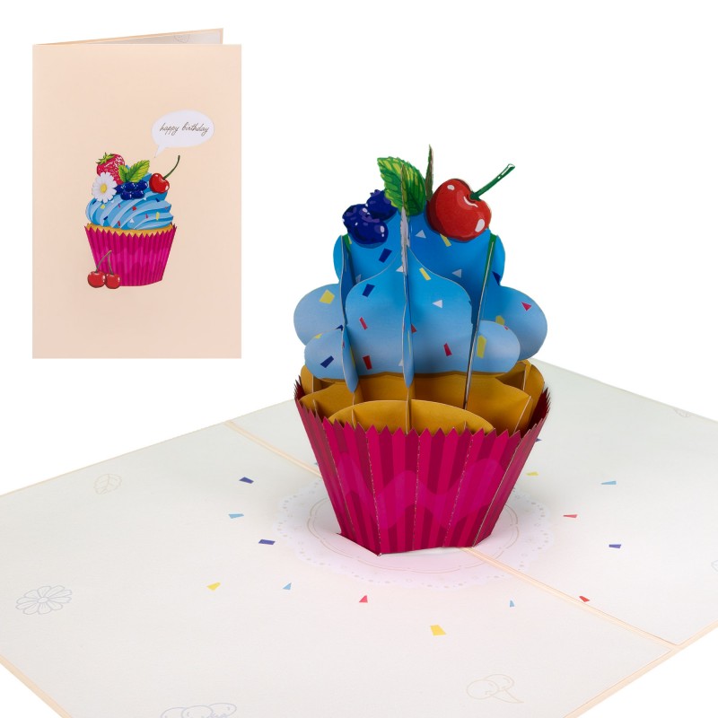 Cupcake pop up card
