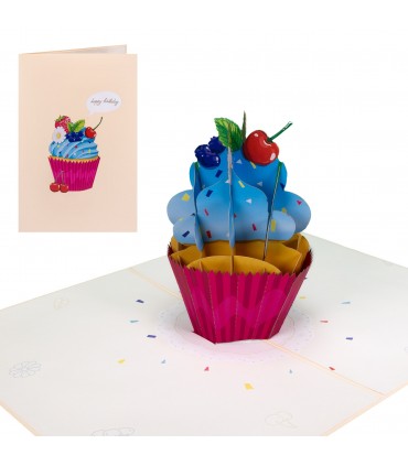 Cupcake pop up card