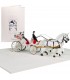 Wedding carriage pop up card