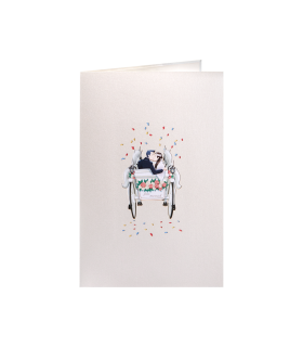 Wedding carriage pop up card