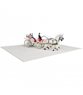 Wedding carriage pop up card