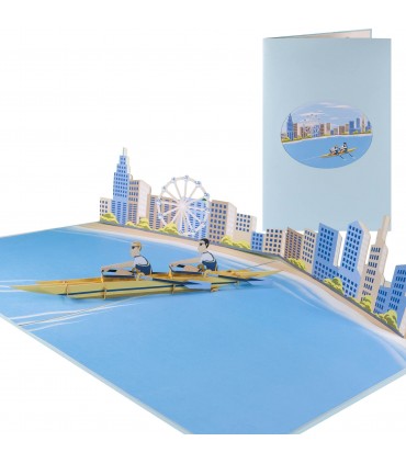 Rowing pop up card