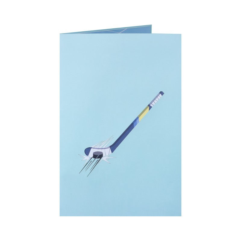 Ice hockey pop up card