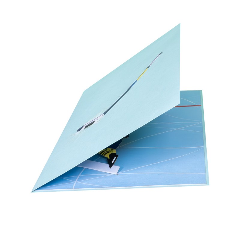 Ice hockey pop up card