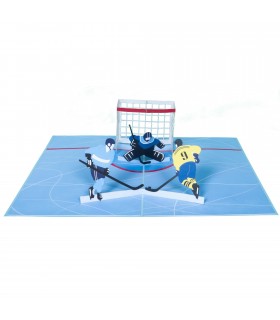 Ice hockey pop up card