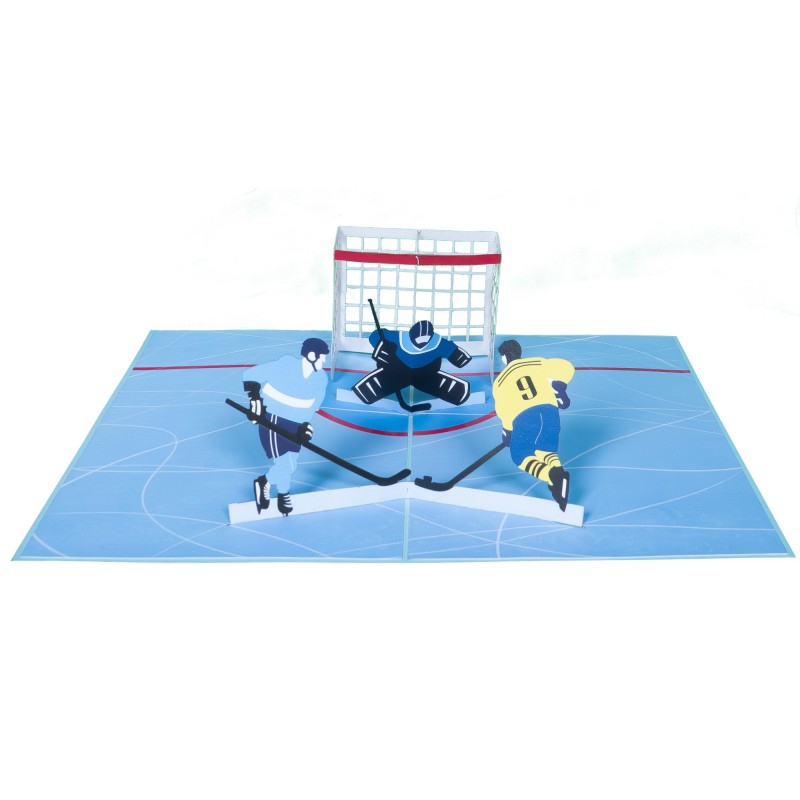 Ice hockey pop up card