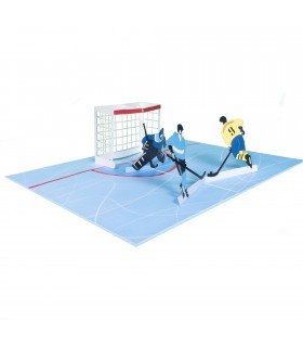 Ice hockey pop up card