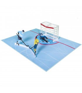 Ice hockey pop up card