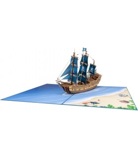 Pirate Ship Pop Up Card