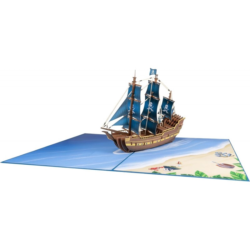 Pirate Ship Pop Up Card