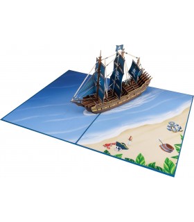 Pirate Ship Pop Up Card
