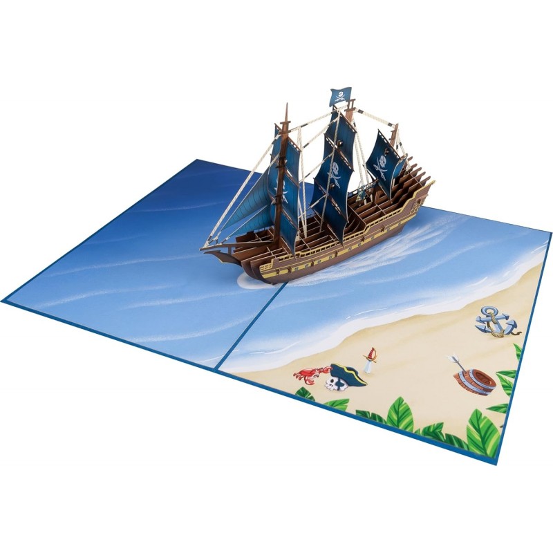 Pirate Ship Pop Up Card