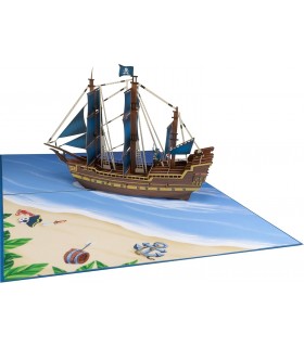 Pirate Ship Pop Up Card