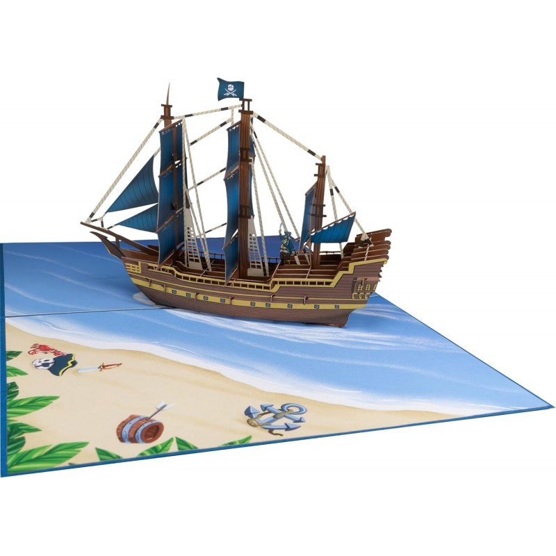 Pirate Ship Pop Up Card