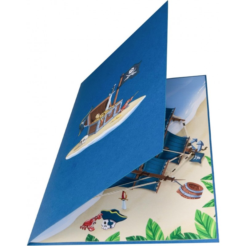 Pirate Ship Pop Up Card