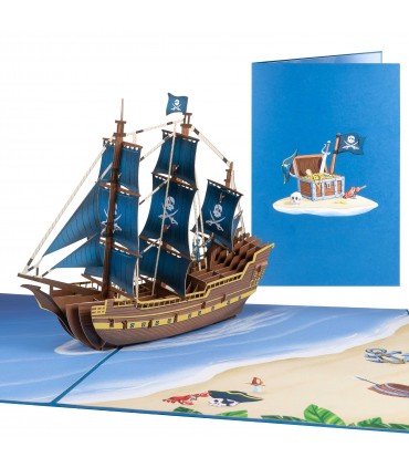 Pirate Ship Pop Up Card