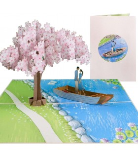 Couple and Boat Pop Up Card