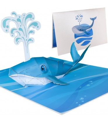 Whale pop up card