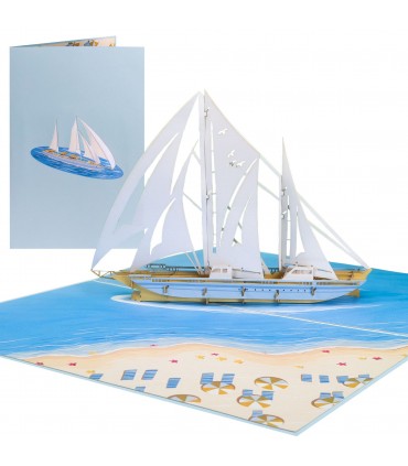 Yacht pop up card