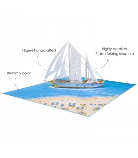 Segelschiff Pop Up Karte