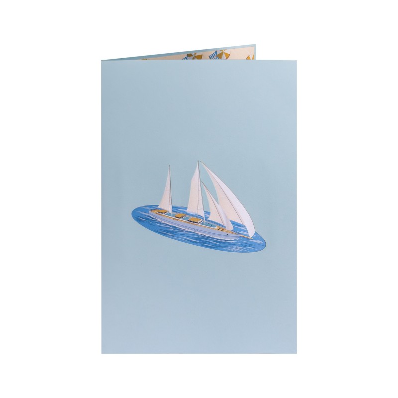 Segelschiff Pop Up Karte