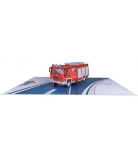 Fire engine pop up card