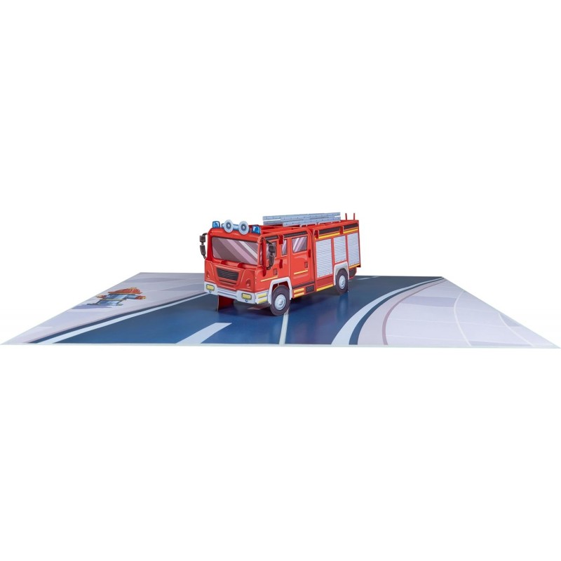 Fire engine pop up card