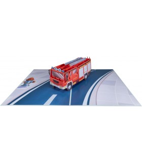Fire engine pop up card