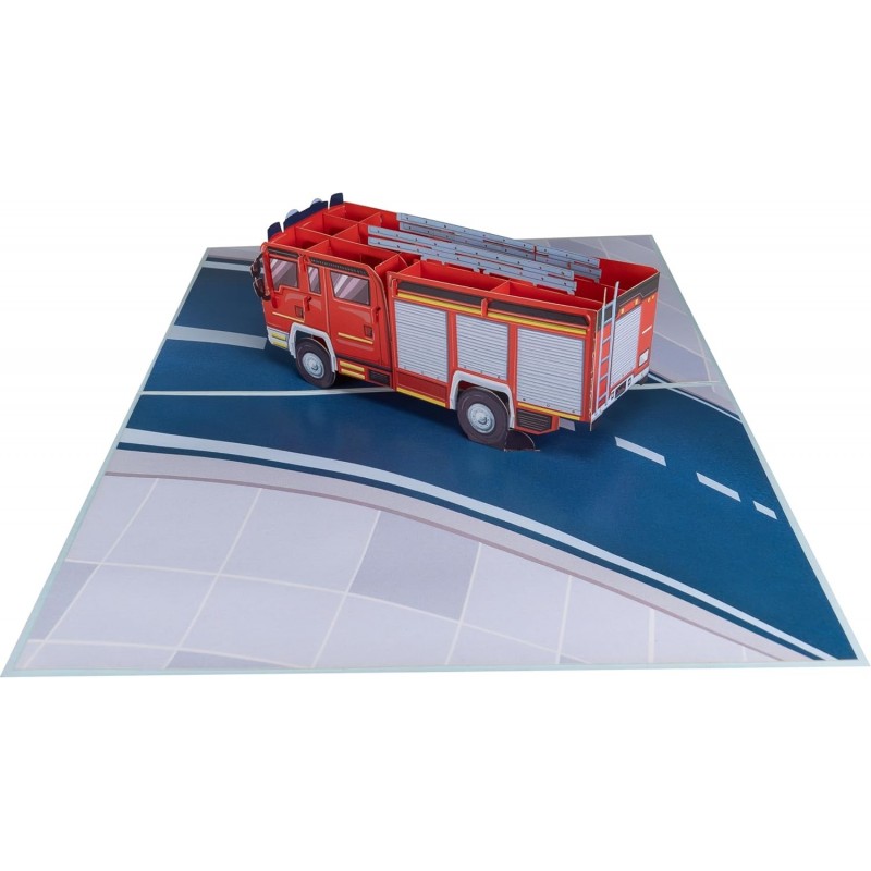 Fire engine pop up card