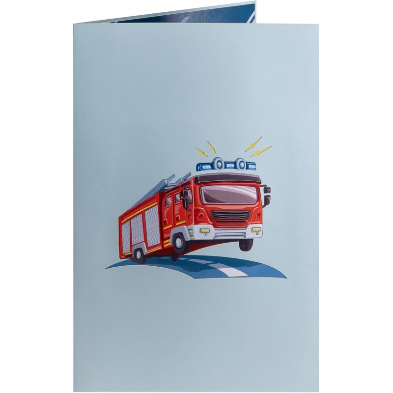 Fire engine pop up card