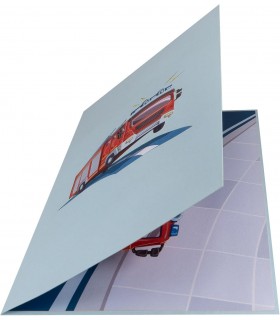 Fire engine pop up card