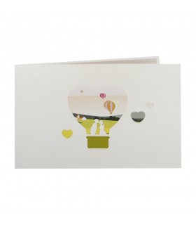 Heißluftballon Pop Up Karte Hülle