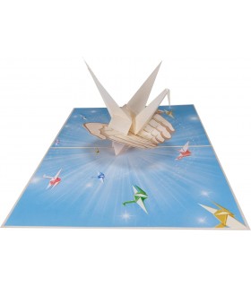 Kranich Pop Up Karte