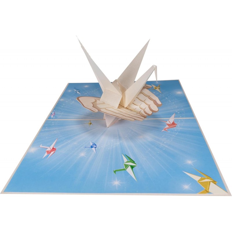 Kranich Pop Up Karte