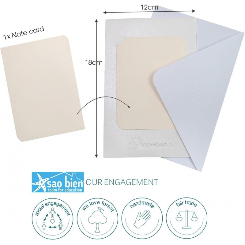 Kranich Pop Up Karte