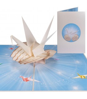 Kranich Pop Up Karte