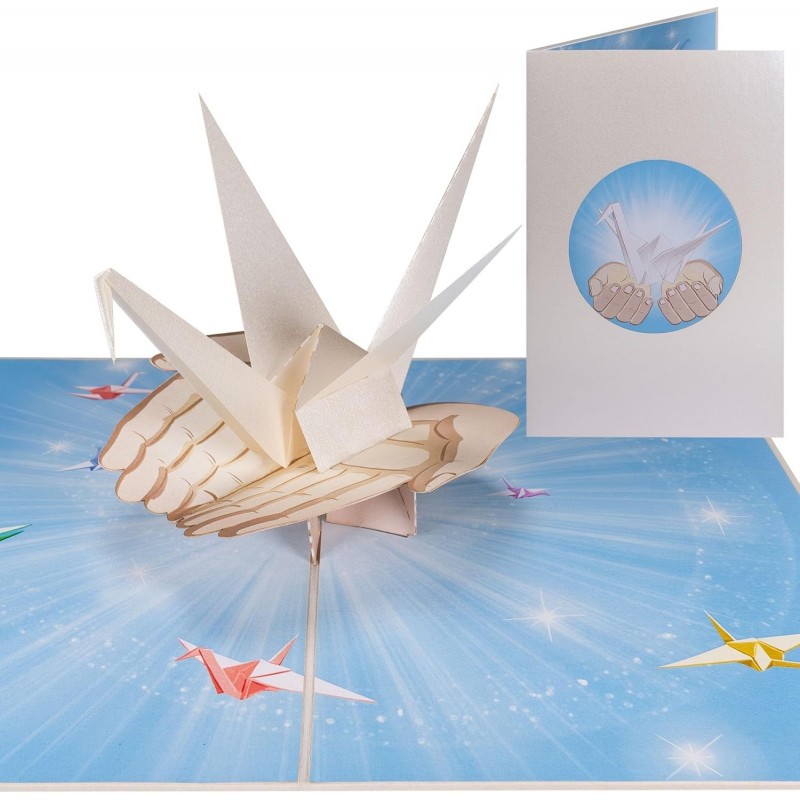 Kranich Pop Up Karte