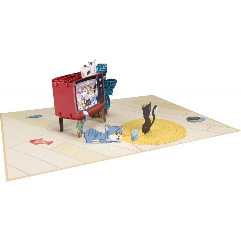 Süße Katze Pop Up Karte