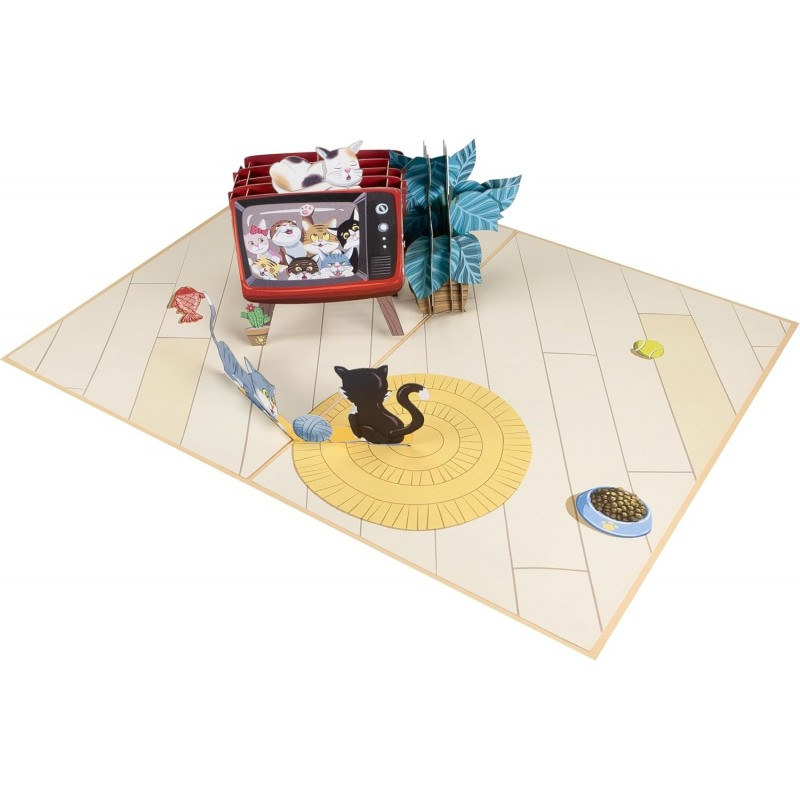 Süße Katze Pop Up Karte