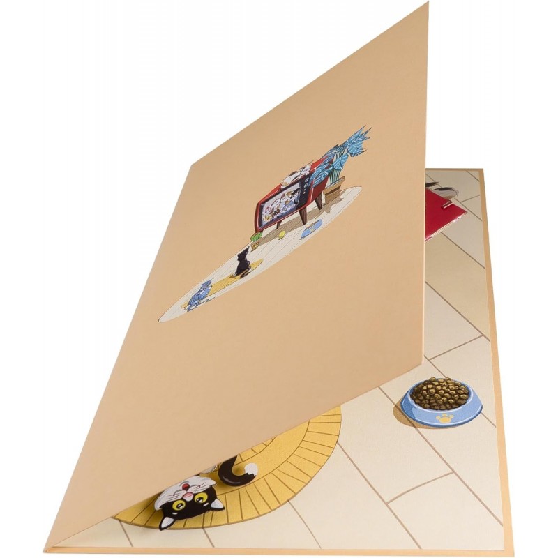 Süße Katze Pop Up Karte