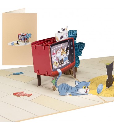 Cute Cats Pop-up Card