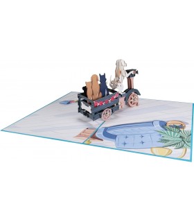 Süße Hunde Pop Up Karte