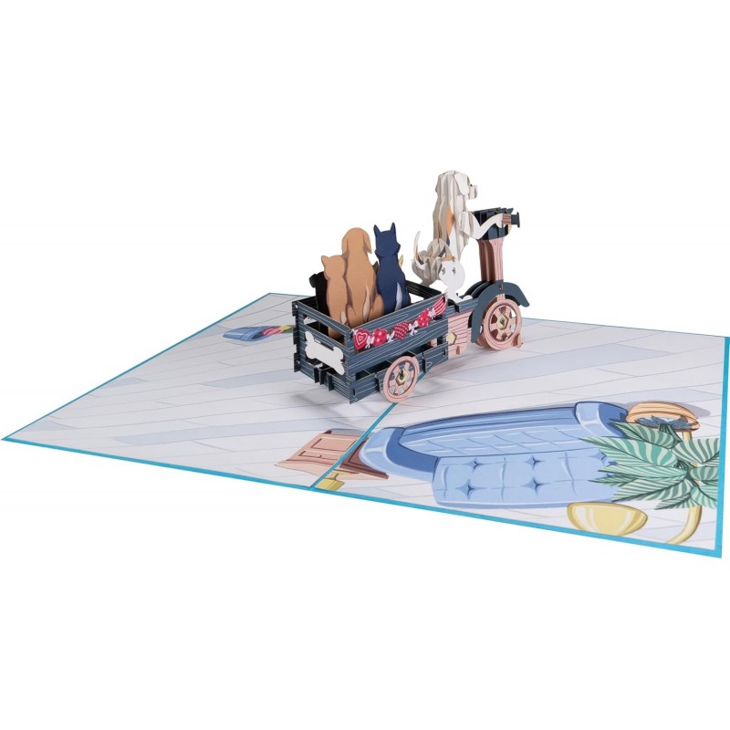 Süße Hunde Pop Up Karte