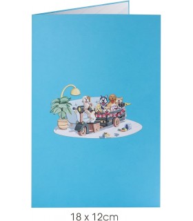 Süße Hunde Pop Up Karte