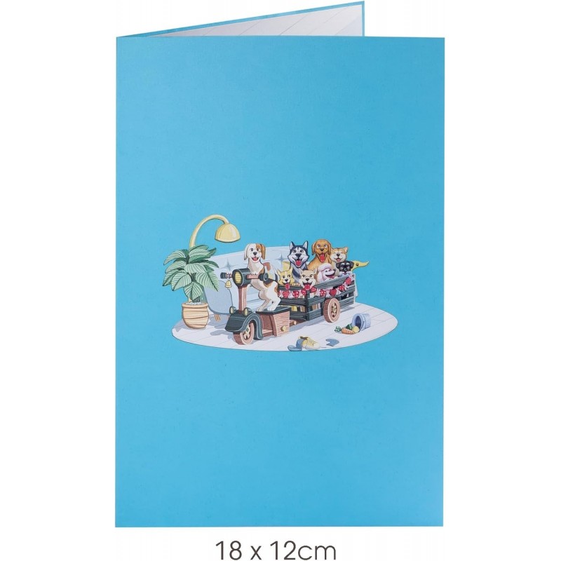 Süße Hunde Pop Up Karte